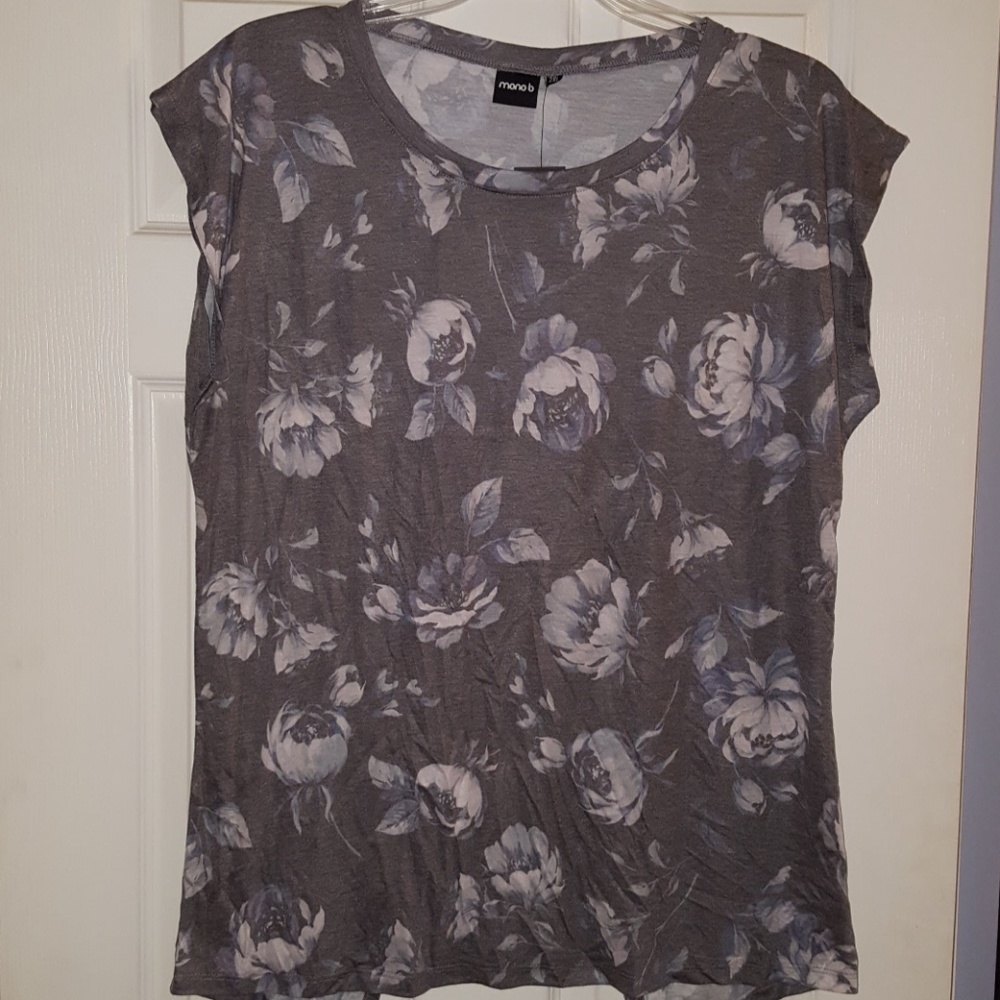 Mono B Floral Tee, Size 2XL